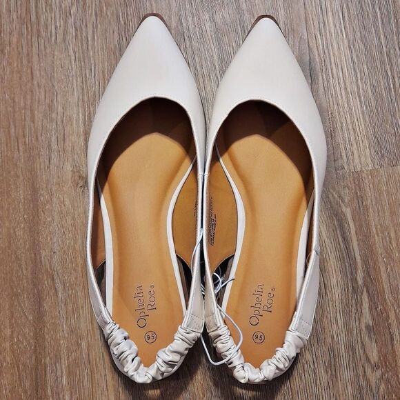 Ophelia Roe Farrah Sling Back Flats Pointed Toe Pointy Size 11 - Picture 4 of 7